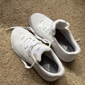 Kids Adidas White Running Shoes
